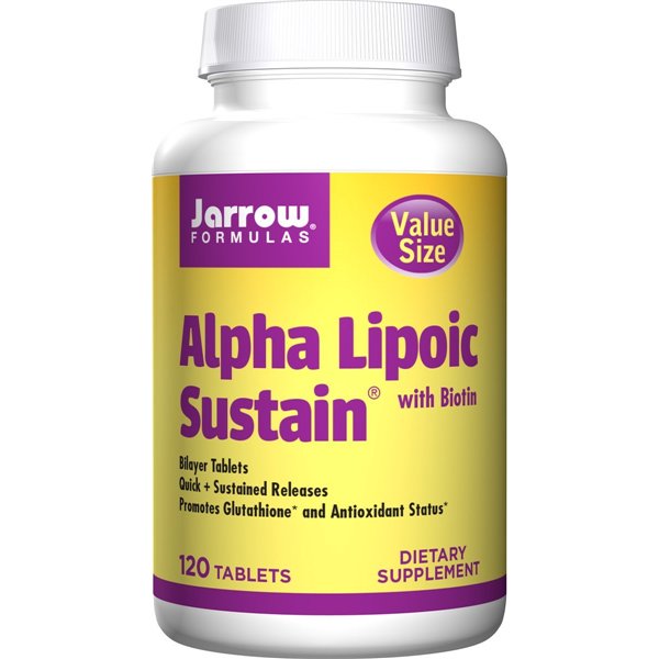 Alfa-lipoiinihappo Sustain biotiinilla - 120 tablettia