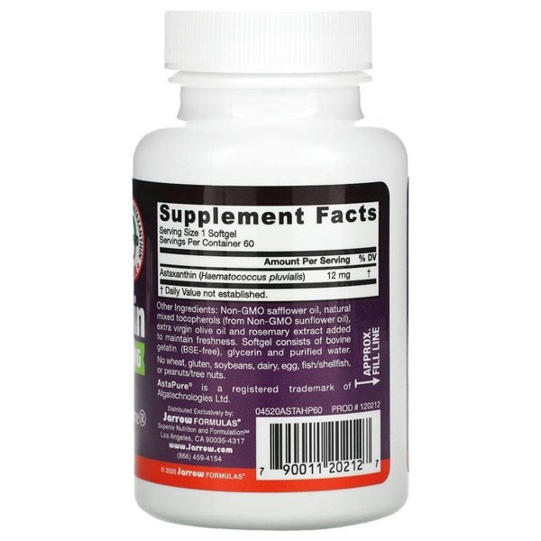 Astaxanthin, 12mg - 60 softgels