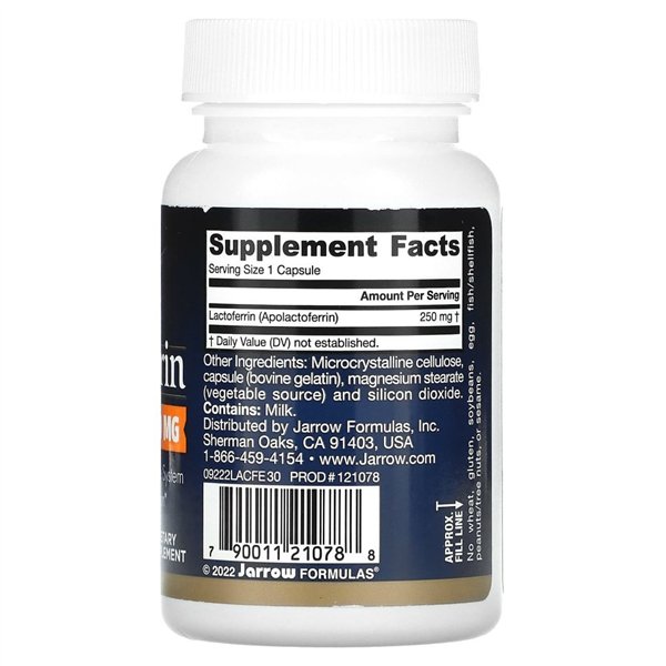 Laktoferīns, 250 mg - 30 kapsulas