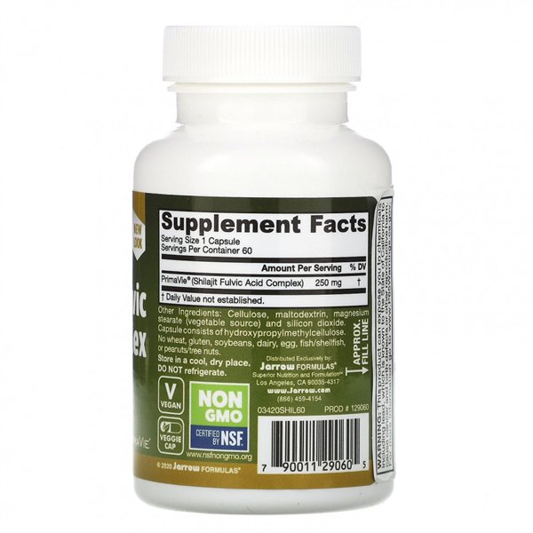 Shilajit-fulvohappokompleksi - 60 v-kapselia