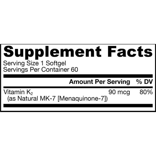 MK-7, 90mcg - 60 softgels