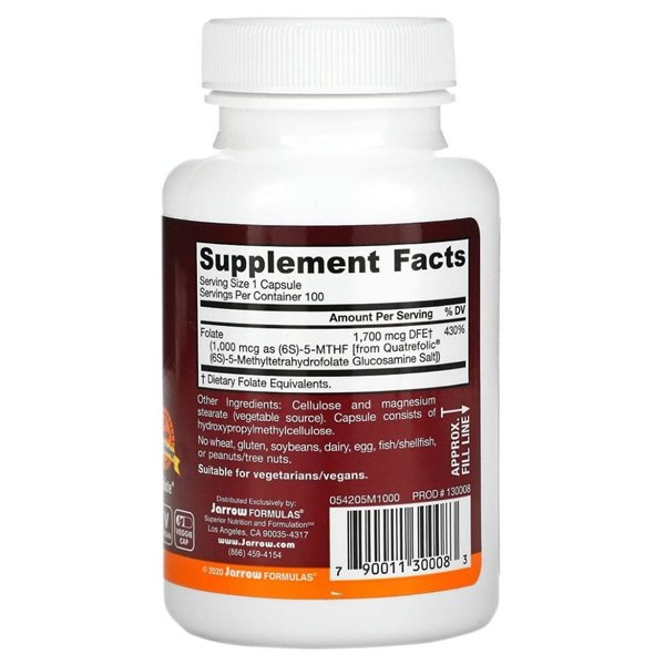 Metyylifolaatti, 1000 mikrogrammaa - 100 v-kapselia