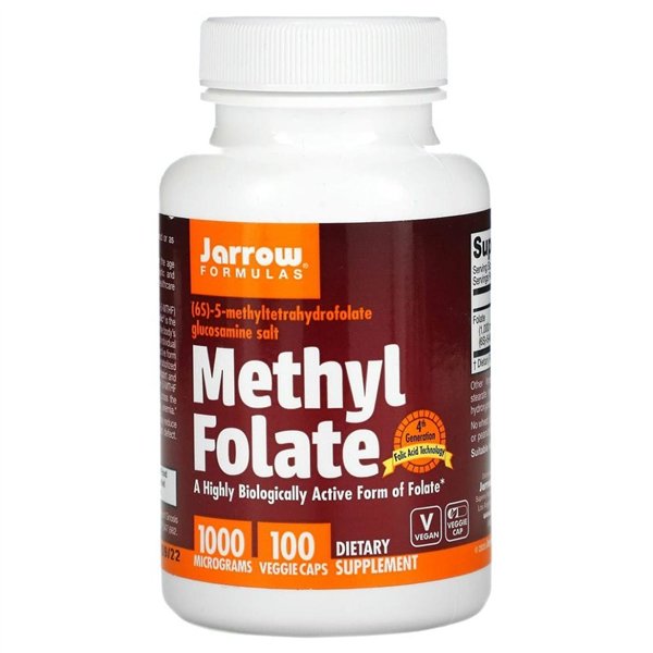 Metilfolatas, 1000 mcg – 100 v kapsulių