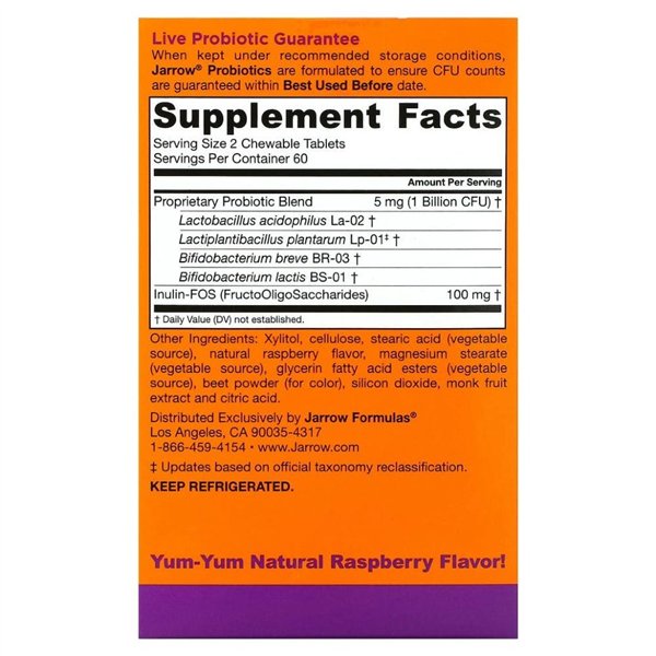 Yum-Yum Dophilus, 1 milijardas KFV (Aviečių) – 120 kramtomųjų tablečių