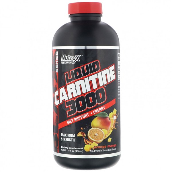 Liquid Carnitine 3000, Orange Mango - 480 ml.