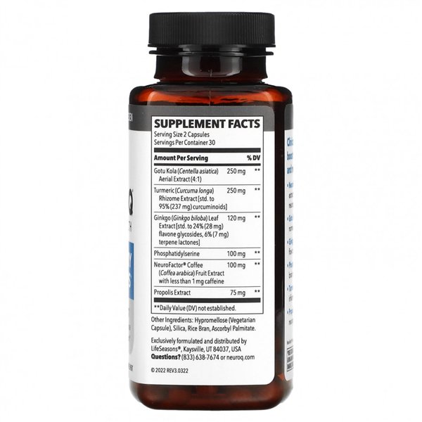 NeuroQ Brain Health - 60 vcaps