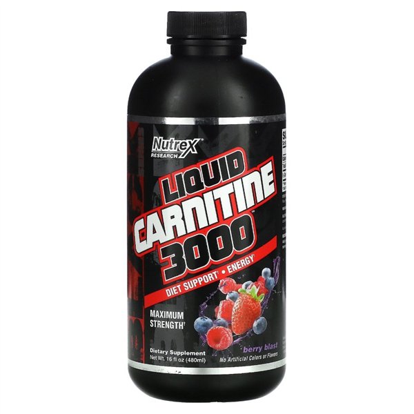 Liquid Carnitine 3000, Berry Blast - 480 ml.