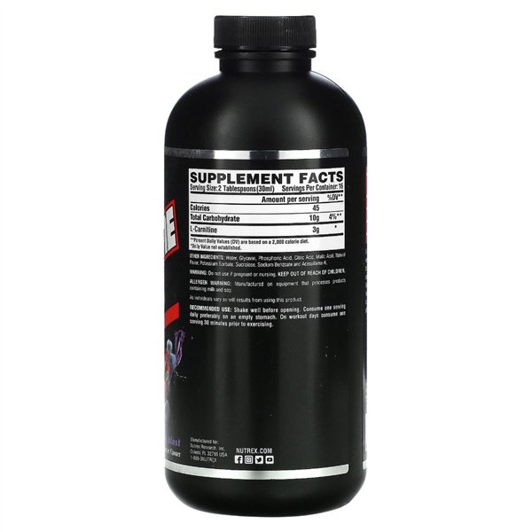 Liquid Carnitine 3000, Berry Blast - 480 ml.
