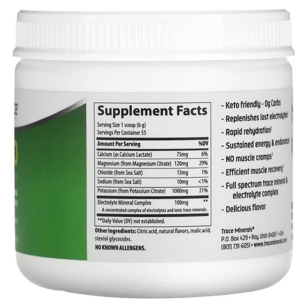 Keto Electrolyte Powder, Lemon Lime - 330g