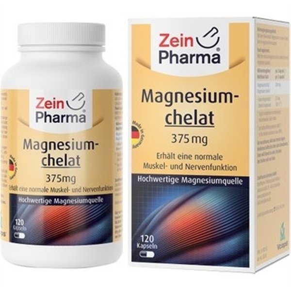 Magnija helāts, 375 mg - 120 kapsulas