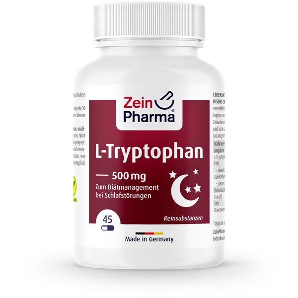 L-Tryptophan, 500mg - 45 vcaps