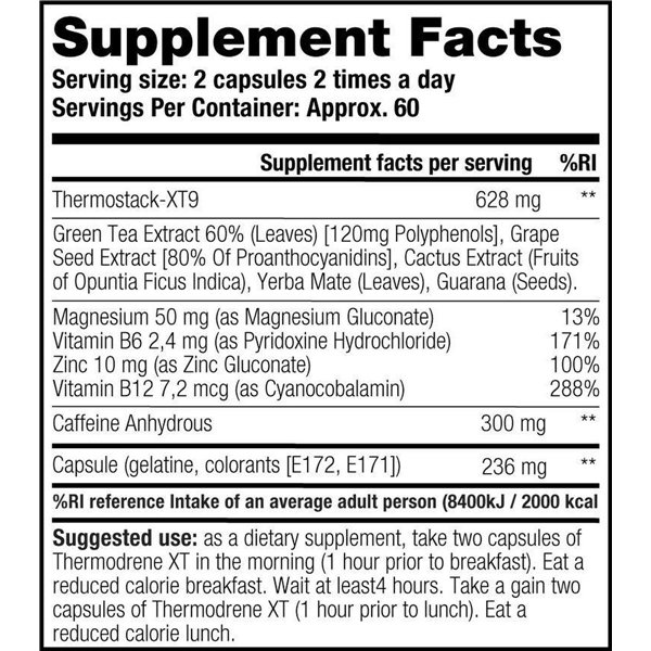 Thermodrene XT - 120 vcaps