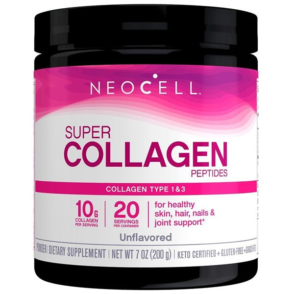 Super Collagen Peptides Type 1 & 3, Unflavored - 200g