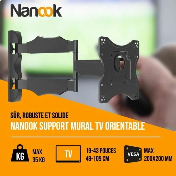 Подставка для ТВ Nanook Full Motion Tilt 43" 19"