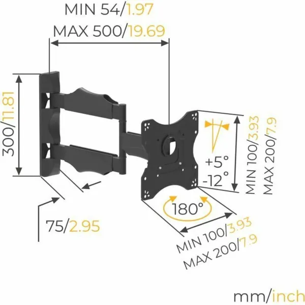 Подставка для ТВ Nanook Full Motion Tilt 43" 19"