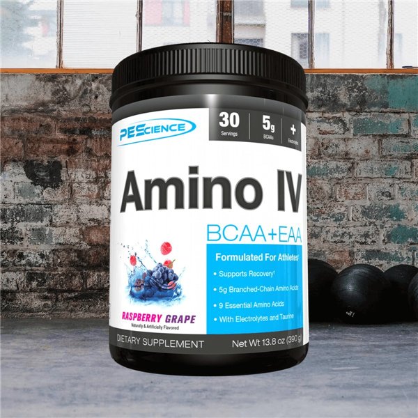 Amino IV, aviečių ir vynuogių skonio - 390 g