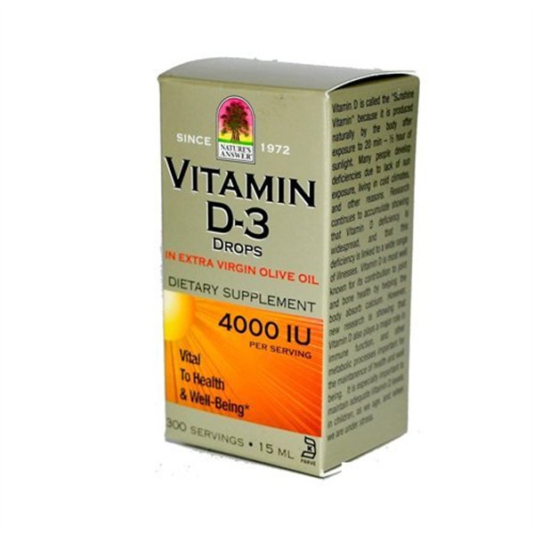 Vitamin D-3 Drops, 4000IU - 15 ml.