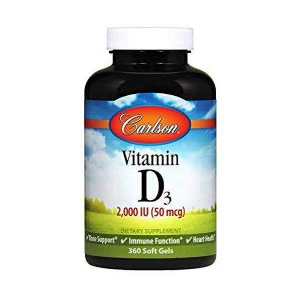 D3 vitamīns, 2000 SV - 360 mīkstās želejas