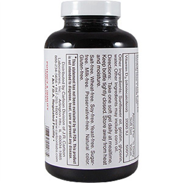 D3-vitamiini, 2000 IU - 360 pehmogeeliä