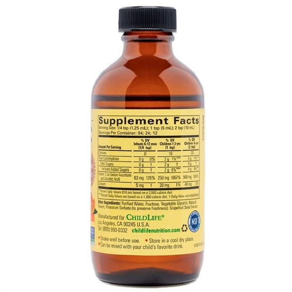 Liquid Vitamin C, Natural Orange - 118 ml.