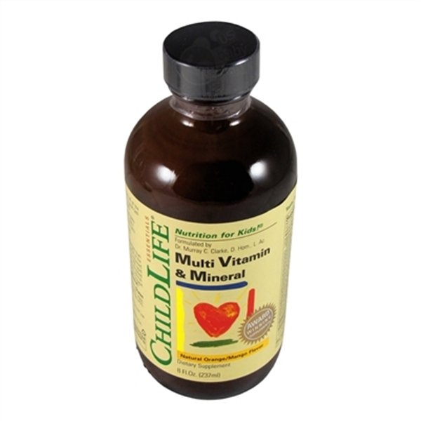 Multivitamīnu un minerālvielu maisījums, dabīgs apelsīnu/mango aromāts - 237 ml.