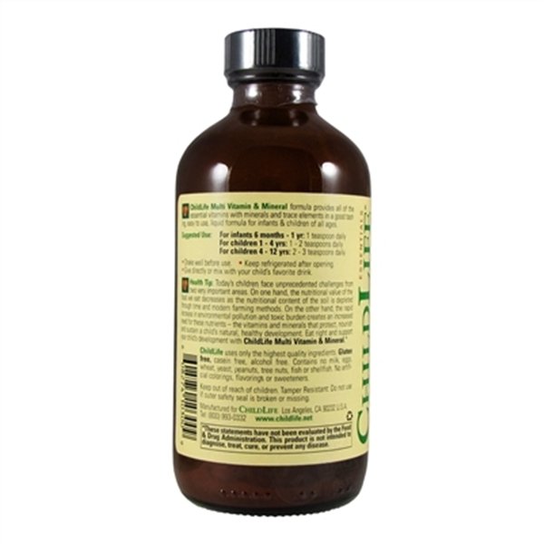 Multivitaminų ir mineralų mišinys, natūralus apelsinų/mangų skonio – 237 ml.