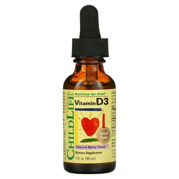 Vitamin D3, Natural Berry - 30 ml.