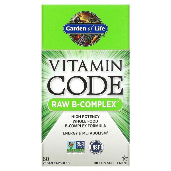 Vitamin Code Raw B-Complex - 60 vegan caps