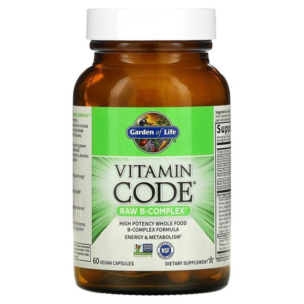 Vitamin Code Raw B-Complex - 60 vegan caps