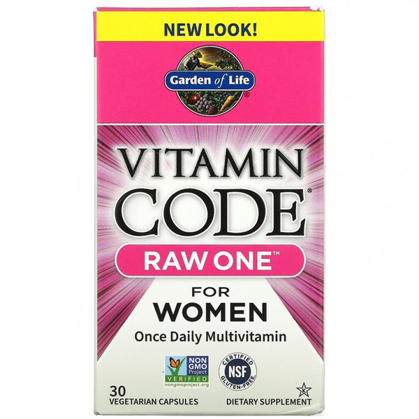 Vitamin Code RAW ONE for Women - 30 vcaps