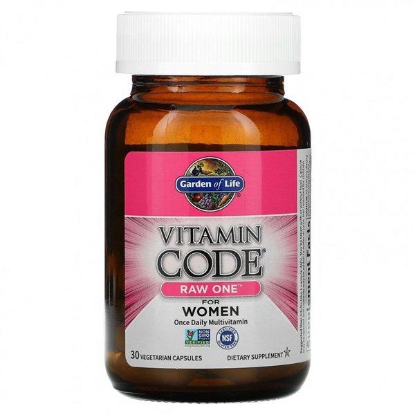 Vitamin Code RAW ONE moterims - 30 v-kapsulių