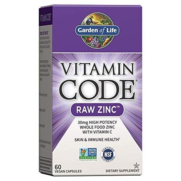 Vitamin Code Raw Zinc — 60 веганских капсул