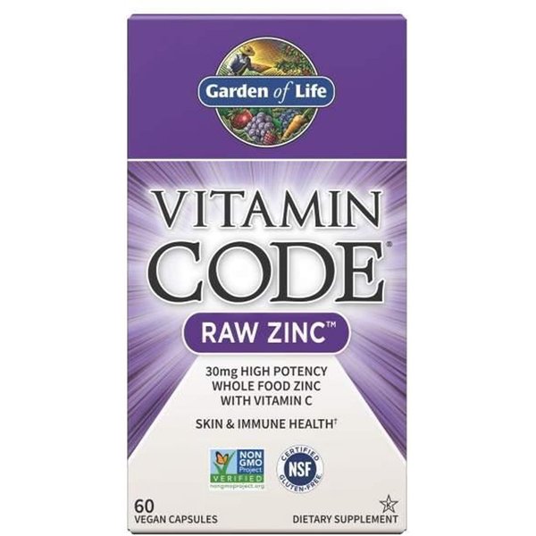 Vitamin Code Raw Zinc - 60 vegan caps