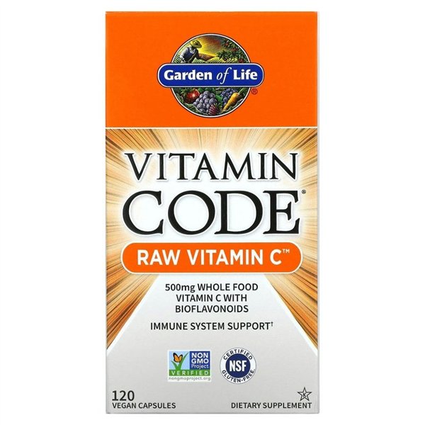 Vitamin Code Raw Vitamin C - 120 vegan caps