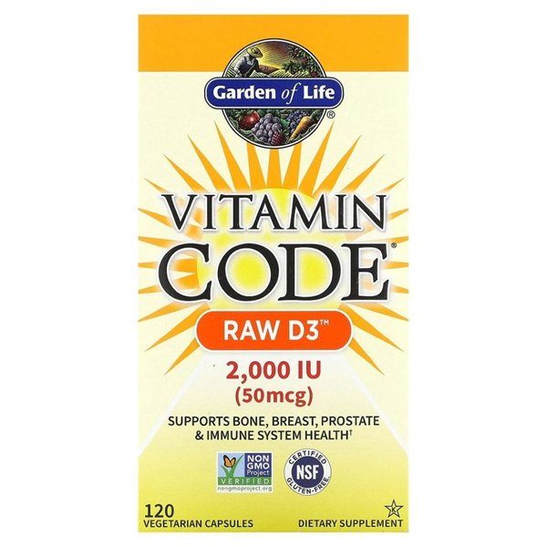 Vitamin Code Raw D3, 2000 IU - 120 vcaps