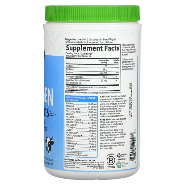 Grass Fed Collagen Peptides - 280g