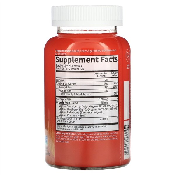 Vitamin Code CoQ10 Gummies, Strawberry - 60 gummies