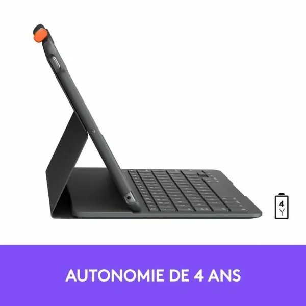Tahvelarvuti Ümbris Logitech Slim Folio Grafiithall AZERTY