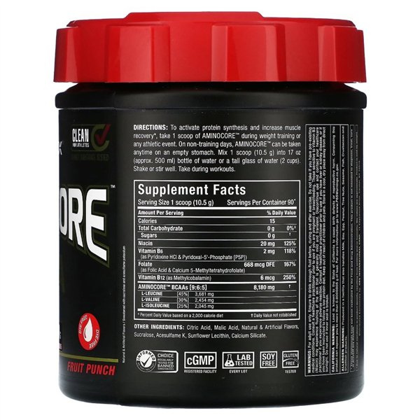 Aminocore BCAA, vaisių punšo sprogimas - 945 g