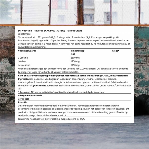 BCAA 5000, Furious Grape - 258 г