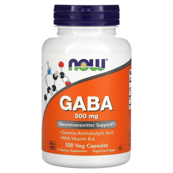 GABA ar B6 vitamīnu, 500 mg - 100 v-kapsulas