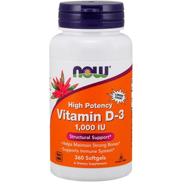 D-3-vitamiini, 1000 IU - 180 pehmogeeliä