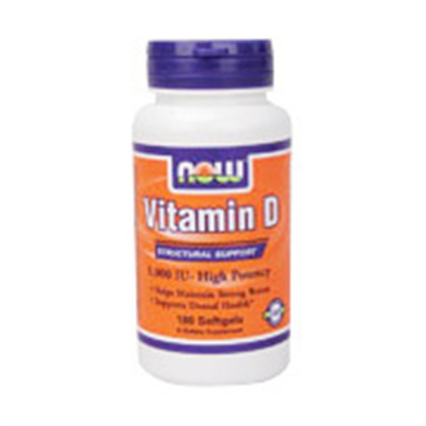 Vitamin D-3, 1000 IU - 180 softgels