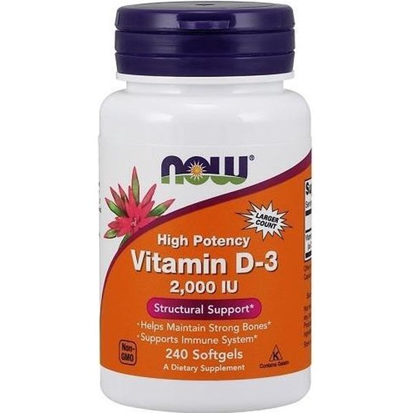 Vitamin D-3, 2000 IU - 120 softgels