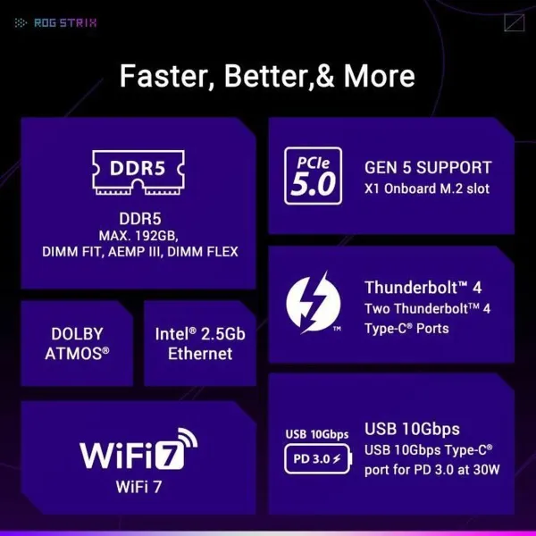 Pagrindinė plokštė Asus STRIX Z890-A GAMING WIFI LGA 1851