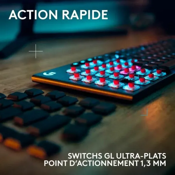 Juhtmevaba Klaviatuur Logitech G915 TKL X Must AZERTY