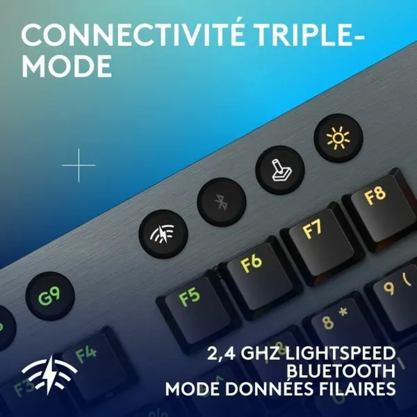 Juhtmevaba Klaviatuur Logitech G915 TKL X Must AZERTY