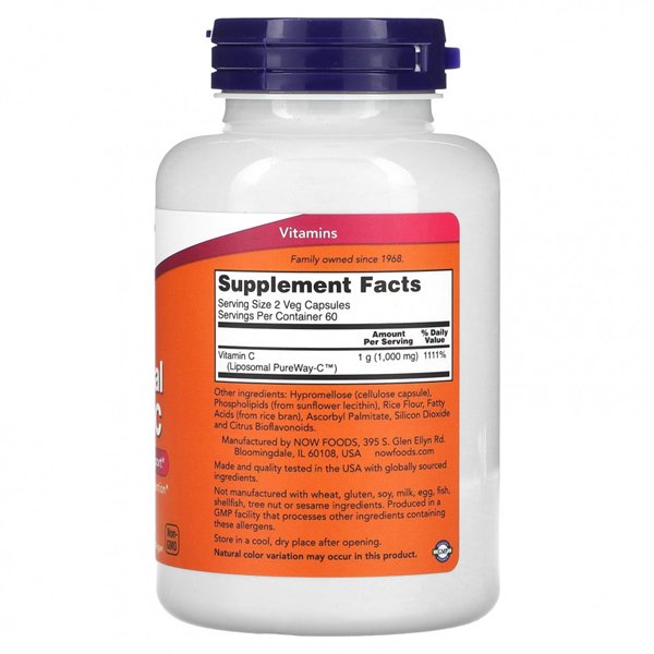 Liposomaalinen C-vitamiini - 120 kapselia