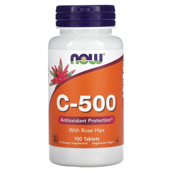 Vitamin C-500 with Rose Hips - 100 tablets