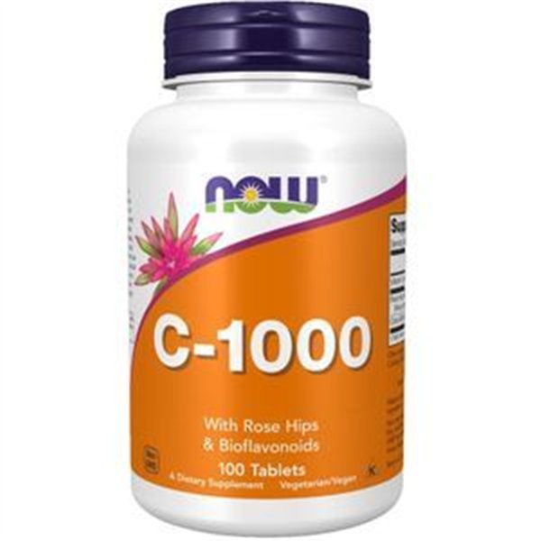 Vitaminas C-1000 su erškėtuogėmis ir bioflavonoidais - 100 tablečių